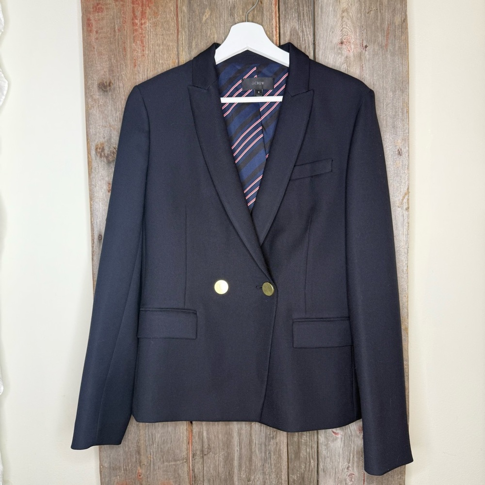 J. Crew Dover Blazer in Navy Italian Wool Sailor size 8